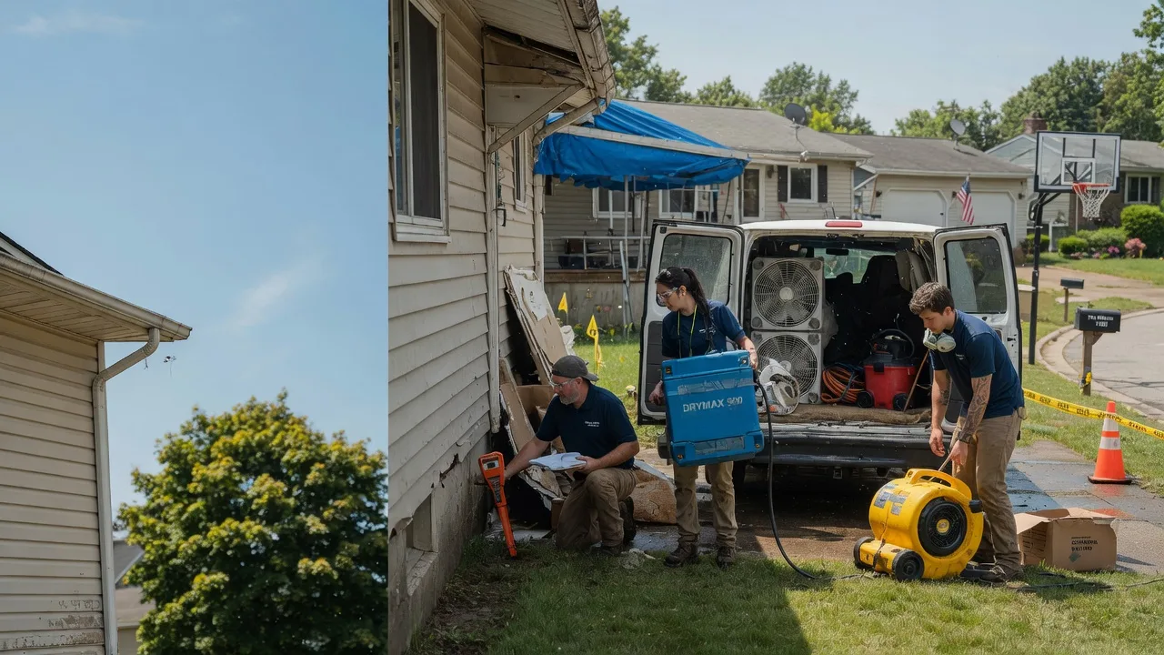 Ceiling Leak Cleanup in Lansing, IA near me