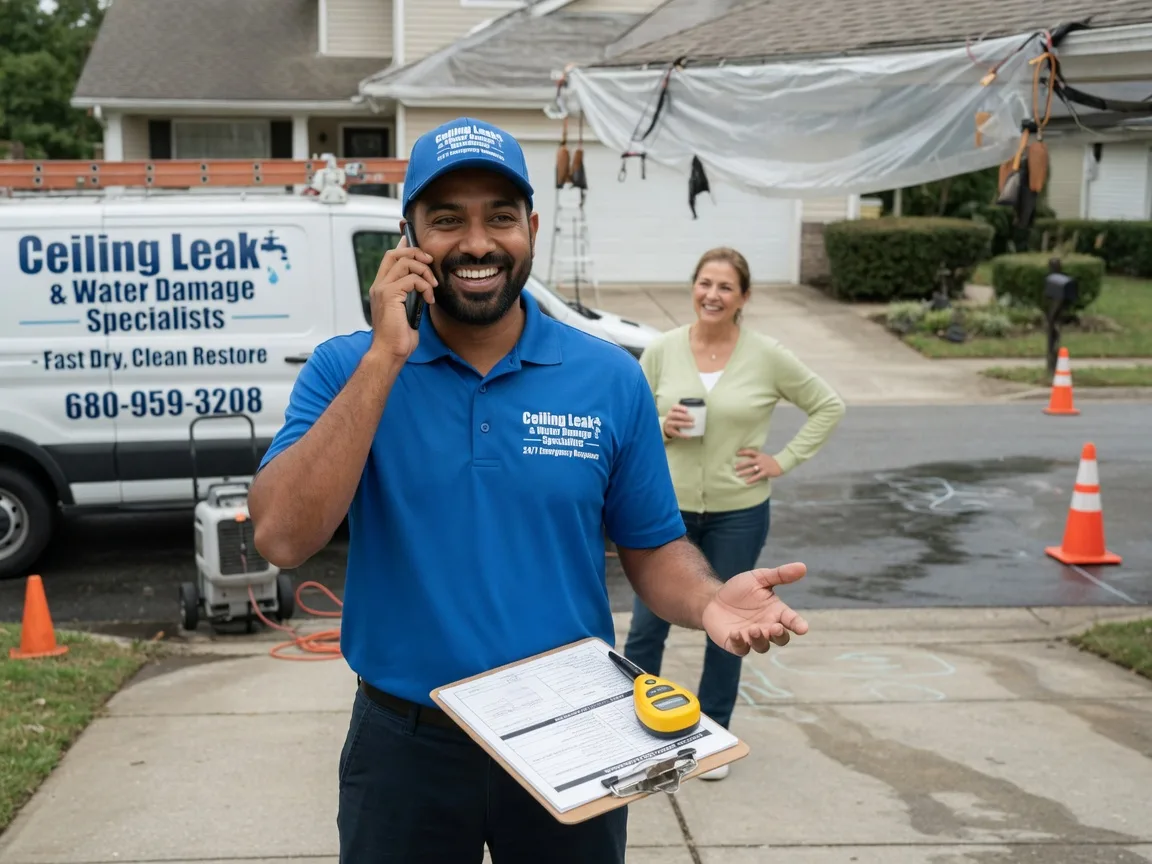 Ceiling Leak Cleanup Lansing, IA FAQs